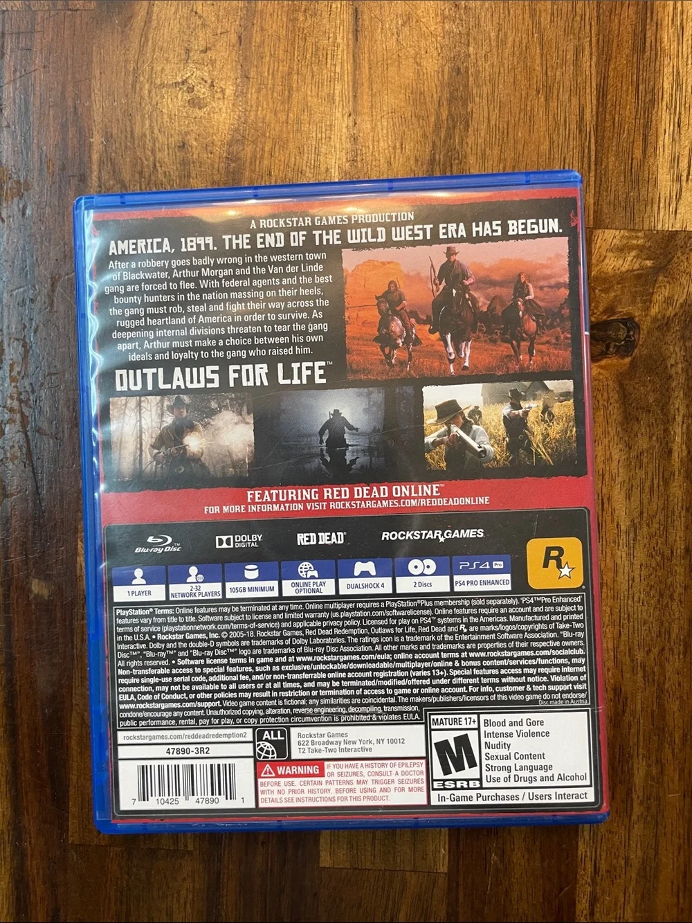 Rockstar Games ps4 red